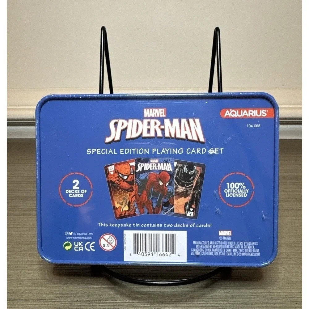 Marvel Spider-Man Playing Cards‎ Special Edition Tin 2 Decks New Sealed VAULTED